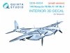 Quinta Studio QDS-48424 Mosquito FB Mk.VI/NF Mk.II 3D-Printed coloured Interior on decal paper (Tamiya) (Small version) 1/48